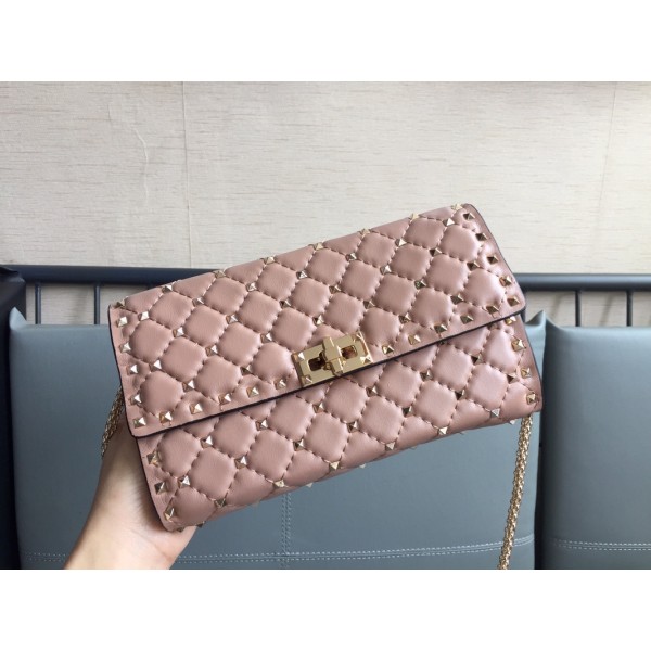 Valentino Studded Lambskin Shoulder Bag Clutch