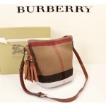 Burberry diagonal bucket bag 9730#