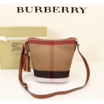 Burberry diagonal bucket bag 9730#