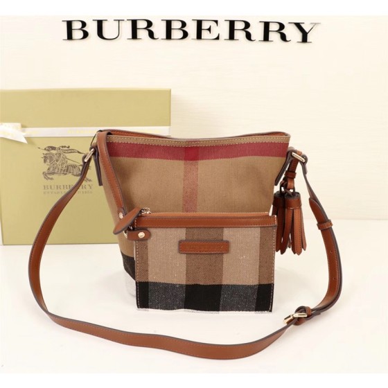 Burberry diagonal bucket bag 9730#