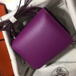 Constance18 sea anemone purple imported beeswax thread sewing original hardware Epsom leather