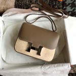 Constance18 elephant gray original epsom leather gold buckle silver buckle