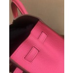 Kelly25cm gold epsom leather tinware gray lipstick powder