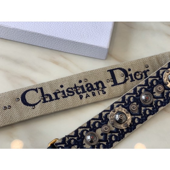 Dior personalized shoulder strap Imported custom solid brass hardware