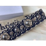 Dior personalized shoulder strap Imported custom solid brass hardware