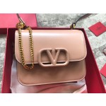 Valentino 19 new big V buckle retro shoulder bag model 0074S