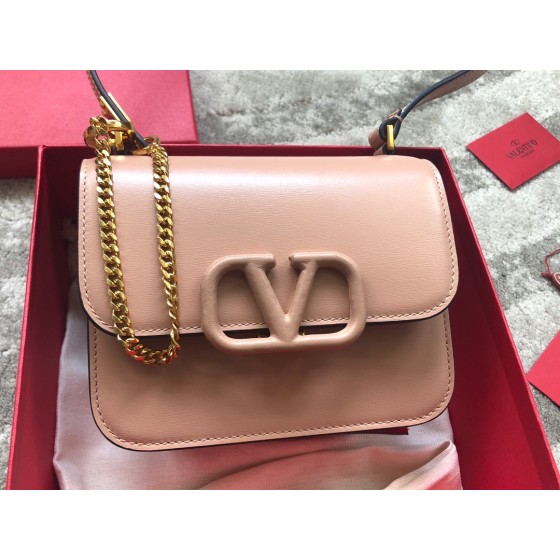 Valentino 19 new big V buckle retro shoulder bag model 0074S