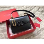 Valentino 19 new big V buckle retro shoulder bag model 0074L