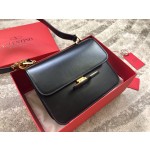 Valentino 19 new big V buckle retro shoulder bag model 0074L