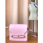 Roulis cherry blossom pink 19cm silver buckle evercolor leather