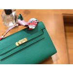 Minikelly Epsom Palm Leather Velvet Green