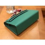 Minikelly Epsom Palm Leather Velvet Green