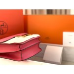 Constance23cm lipstick powder silver buckle swift leather