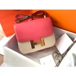 Constance23cm lipstick powder silver buckle swift leather