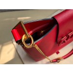 Valentino VSLING Textured Calfskin Shoulder Bag Leather Shoulder Model: 0802L