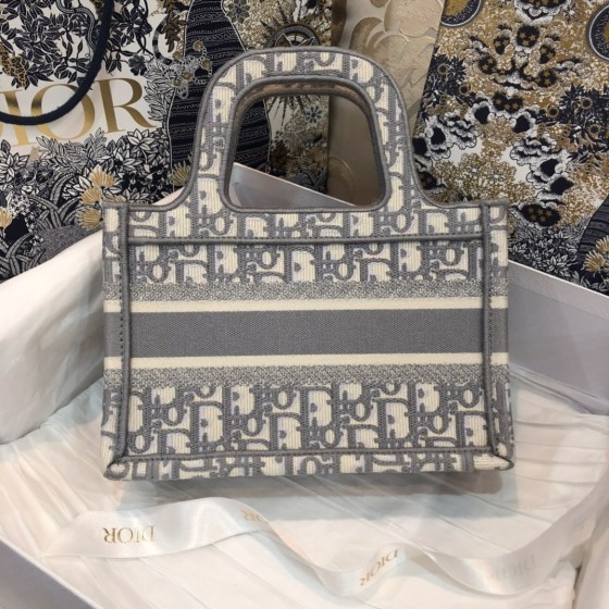 Mini Book tote letter gray