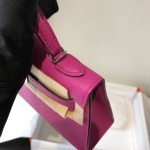 Mini second generation 9i magnolia powder original epsom leather silver buckle