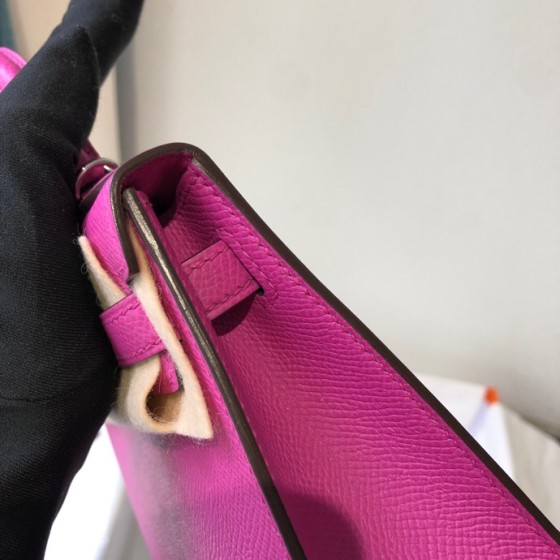 Mini second generation 9i magnolia powder original epsom leather silver buckle