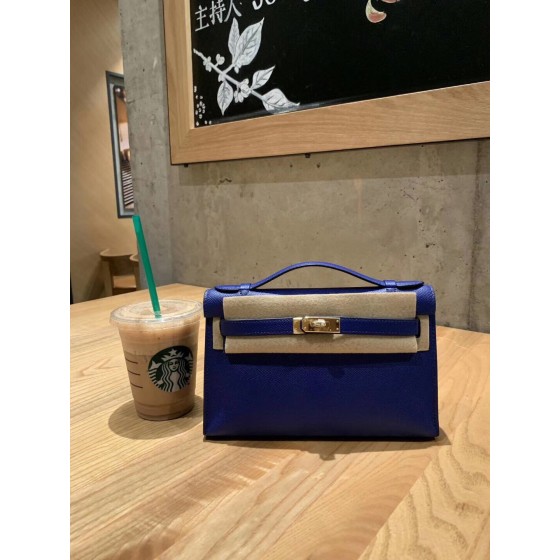 Minikelly Epsom Palm Leather Electric Blue