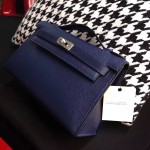 Minikelly Epsom Palm Leather Dark Blue