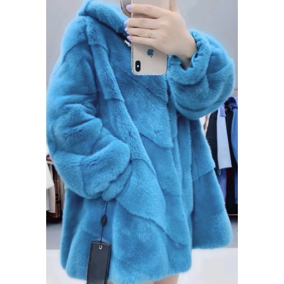 Velvet Mink Coat Q81 (Please consult customer service to confirm the size before placing a custom order)