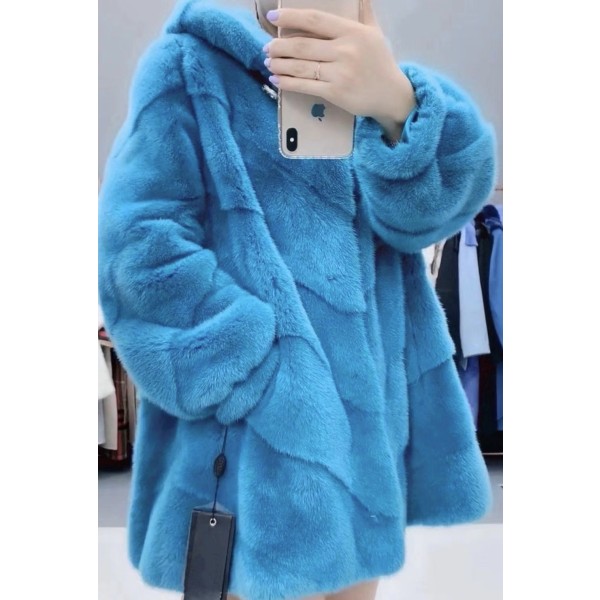 Velvet Mink Coat Q81 (Please consult customer service to confirm the size before placing a custom order)