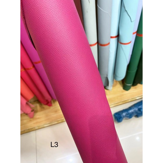 Hermes makes exclusive leather Togo calfskin: Epsom palm print leather: purple