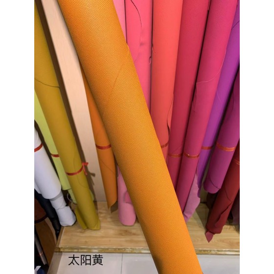 Hermes makes exclusive leather Togo calfskin: yellow