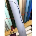 Hermes makes exclusive leather Togo calfskin: Epsom palm print leather:blue line