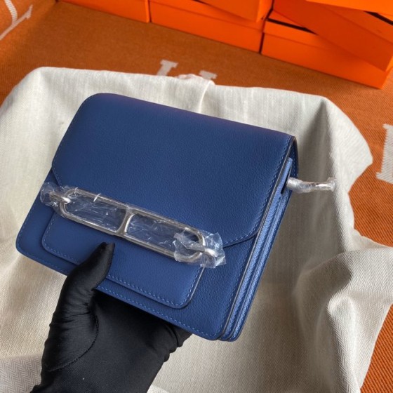 Roulis 19cm gold and silver buckle spot Evercolor leather