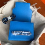 Roulis 19cm northern blue gold and silver buckle spot Evercolor leather