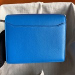 Roulis 19cm gold and silver buckle spot Evercolor leather