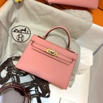 Mini 2nd generation 2nd generation 1Q milkshake powder original epsom leather gold buckle