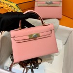 Mini 2nd generation 2nd generation 1Q milkshake powder original epsom leather gold buckle