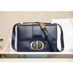 Montaigne oil-waxed sheepskin navy blue