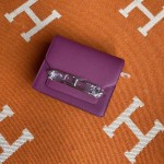 Roulis 19cm sea anemone purple gold and silver buckle spot Evercolor leather