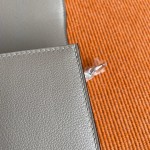 Roulis 19cm asphalt gray gold and silver buckle in stock Evercolor leather