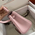 Kelly doll doll bag swift cherry blossom pink silver buckle