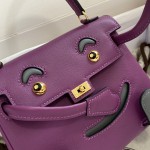 Kelly doll doll bag swift sea anemone purple gold buckle