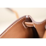 Kelly dolly material using swift cowhide gold brown spell coffee