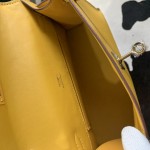 Minikelly pochette a generation of original imported swift leather amber yellow