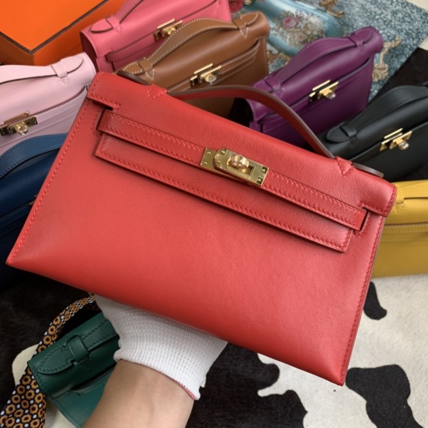 Minikelly pochette a generation of original imported swift leather