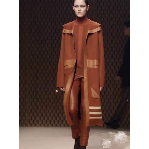 Hermes cashmere coat Q75 (consult customer service to confirm the size before placing an order for a customized version)