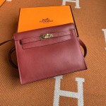 Kelly DanSe 22cm picture gemstone red gold and silver buckle in stock evercolor leather