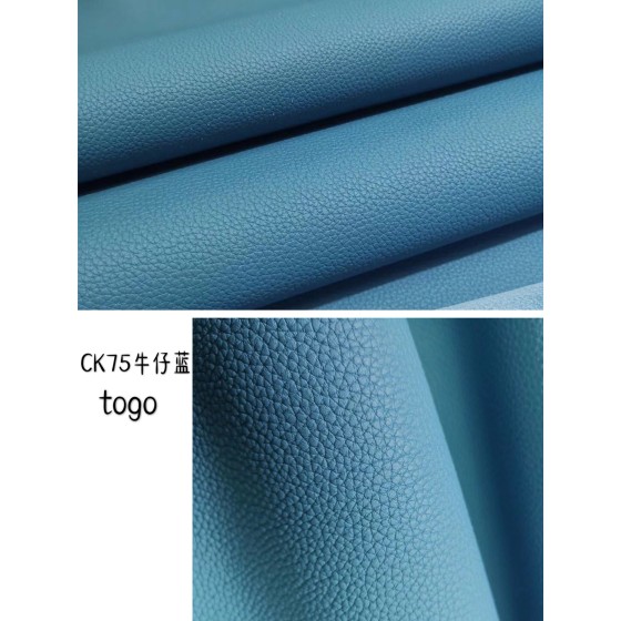 Hermes makes exclusive leather Togo calfskin: blue line