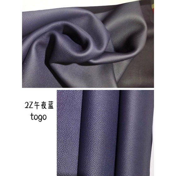 Hermes makes exclusive leather Togo calfskin: blue line