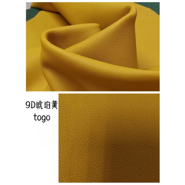 Hermes makes exclusive leather Togo calfskin: yellow