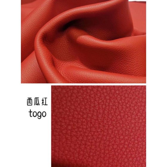 Hermes makes exclusive leather Togo calfskin: red line
