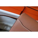 Roulis 19cm Evercolor Leather CK37 Golden Brown Walking White Line Gold Buckle