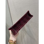 Mini Retro Red  Tote Velvet latest plaid series